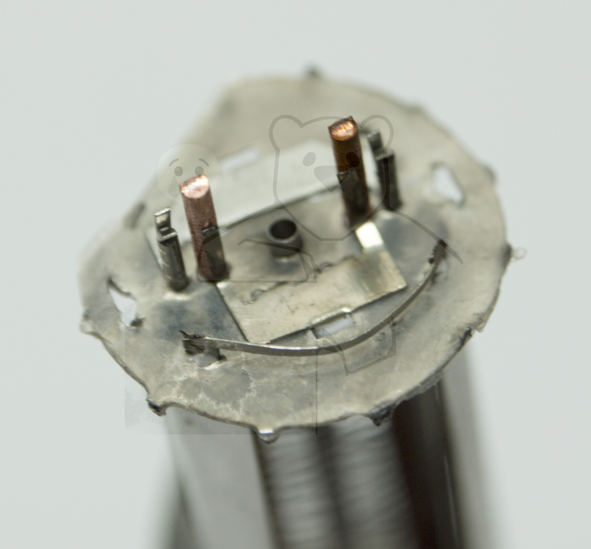 Makroaufnahme 6AQ5 Bild 4 - Obere Glimmerscheibe, Ohne KĂŒhlfahnen