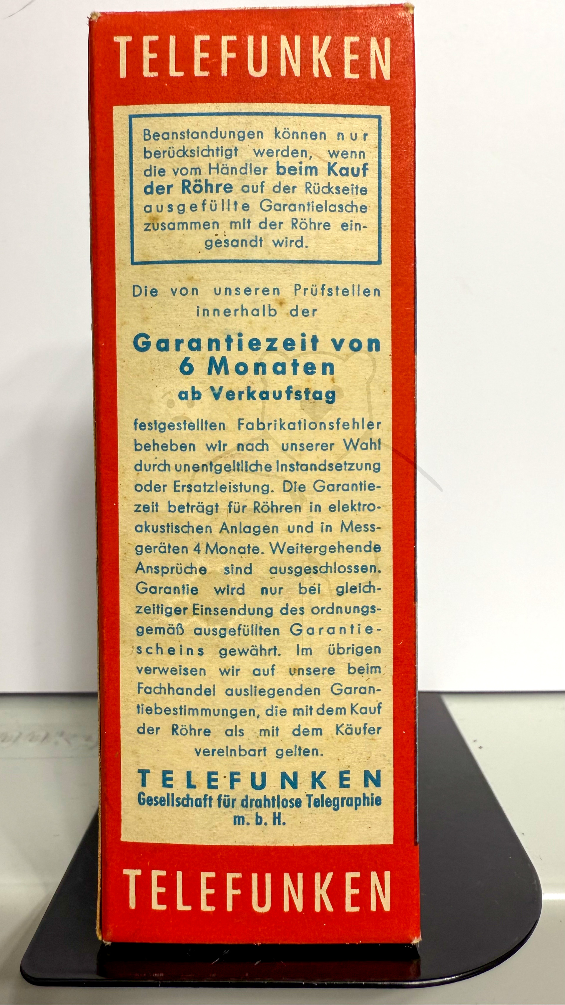 Röhre UM11 #5896 Verpackung Bild 6